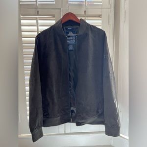 American rag suede bomber jacket medium dark green